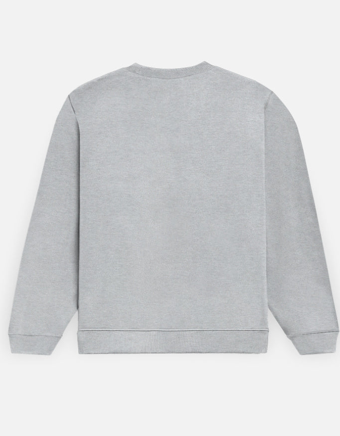 Antisocial men’s grey sweatshirt back view – trendy streetwear oversized fit